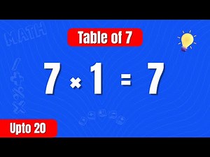 Master the Table of 7 – Easy Multiplication Chart for Kids & Learners!