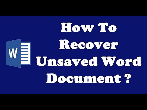How To Recover Unsaved Word Document Easy Steps