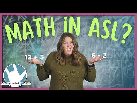 ASL Math Signs Tutorial | Equations, Symbols, and More