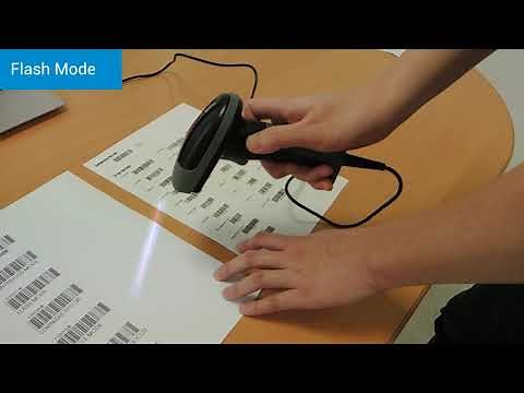 Barcode scanner settings: Triggle mode, Flash mode, Auto-sensing mode