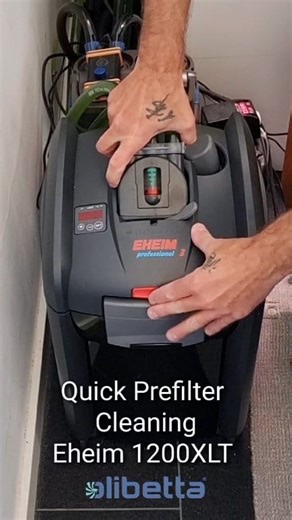 🐠 With the largest Eheim Canister filter 1200xl/t you can also clean the pre-filter quite easily without having to empty or clean the whole filter. If you do this about every 2 weeks, you can significantly increase the service life of the filter Powdered Olibetta .. #olibetta #werbung #eheim #eheimfilter #eheim1200xlt #filter #aquarium #cleaning #aquascaping #fishtank #fishkeeping #tropicalfish | Oliver Knott