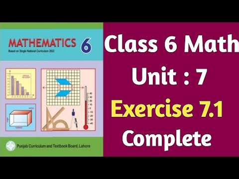 Class 6 Math New Book Unit 7 Exercise 7.1 Complete | Class 6 Chapter 7 Exercise 7.1