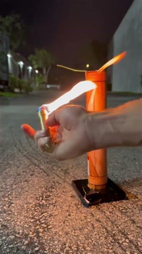 The lighter is basically a firework 😅