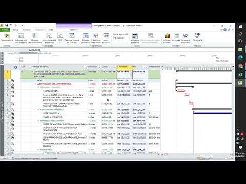 CAMBIO DE FECHA EN PROJECT