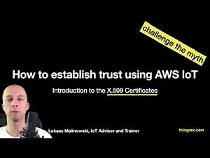 AWS IoT X.509 Certificates - training introduction video.