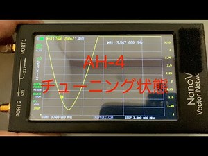 No.83 オートマチックアンテナチューナー AH-4のチューニング状態