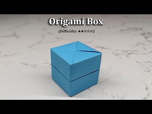 [DETAILED TUTORIAL] Easy Origami Box | No Glue or Tape Required