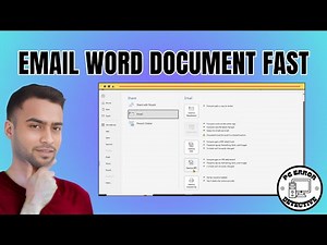 How to Email a Word Document as an Attachment - Step-by-Step Guide (2025)