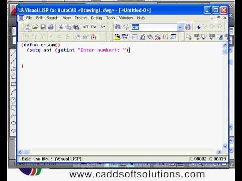 AutoLISP Programming Tutorial - 2A