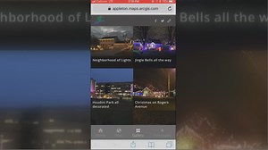 City of Appleton featuring new holiday decoration map