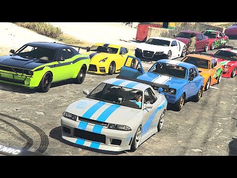 30 Of Us Doing A Fast & Furious Car Meet In GTA Online