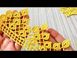 SUPER EASY AWESOME Crochet Border Lace Pattern / How to make crochet