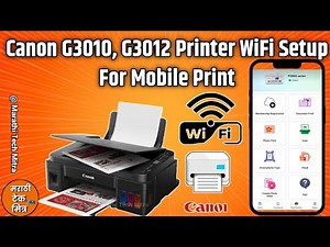 Canon Pixma G3010, G3012 Mobile Wi-Fi Direct Setup I Canon Wifi Mobile Printing