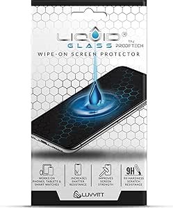 LIQUID GLASS Screen Protector Wipe On Scratch and Shatter Resistant Nano Protection for All Phones Tablets Smart Watches - Universal (New and Advanced)
