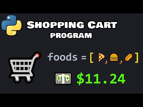Python shopping cart program 🛒