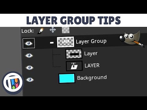 How to use Group Layers in GIMP