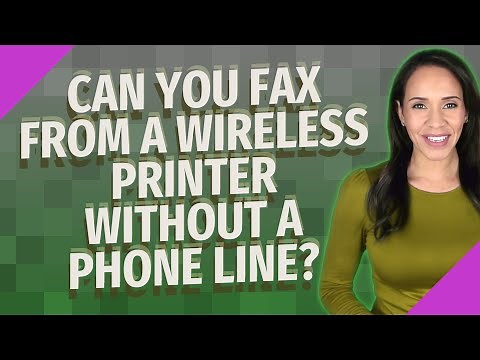 Can you fax from a wireless printer without a phone line?
