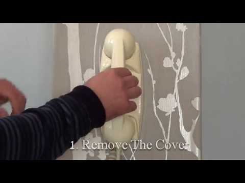 Installing an intercom system handset. Entryphone 201