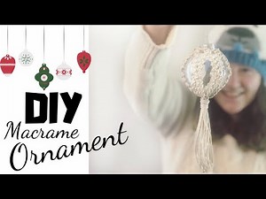 DIY Macrame Ornament Ball Tutorial