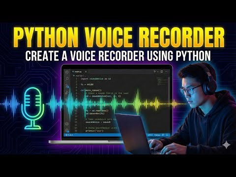 Create a Voice Recorder Using Python | Python Audio Recording Tutorial for Beginners