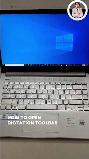 How to open dictation toolbar in windows 10 with keyboard?