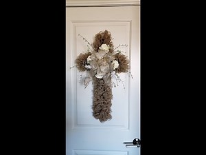 dollar tree cross wreath