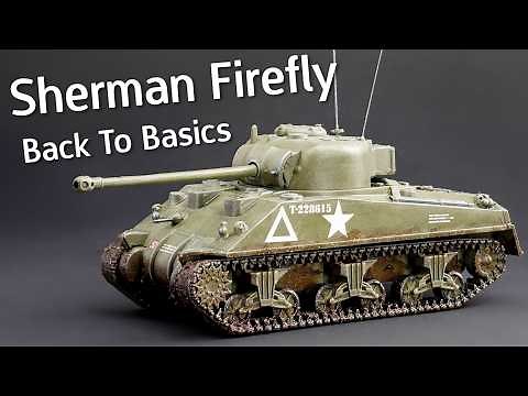 Back To Basics! Airfix Sherman Firefly Starter Set Plastic Model Kit in 1/72 Scale - Build & Review