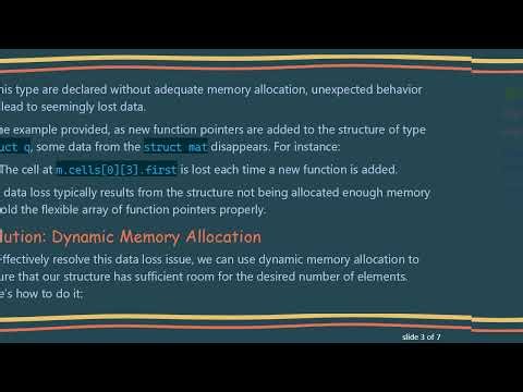 Solving Data Loss in Structure Arrays with Function Pointers in C