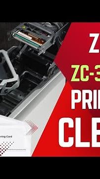 How to clean Zebra ZC300 card printer using cleaning card