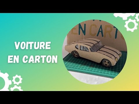 Fabriquer une petite maquette de voiture en carton 🏁
