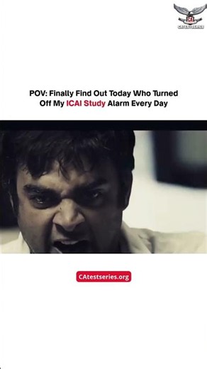 POV: Finally Find Out Today Who Turned Off My ICAI Study Alarm Every Day #funny