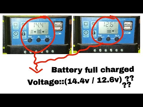 Battery full charged voltage (12.6v / 14.4v)??