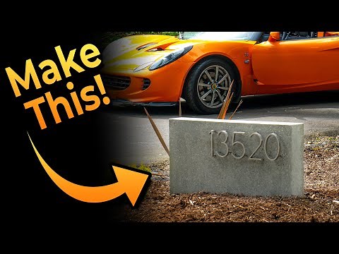 How to make a modern address sign