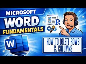 How to Delete Rows and Columns in a Microsoft Word Table (Beginner Guide)