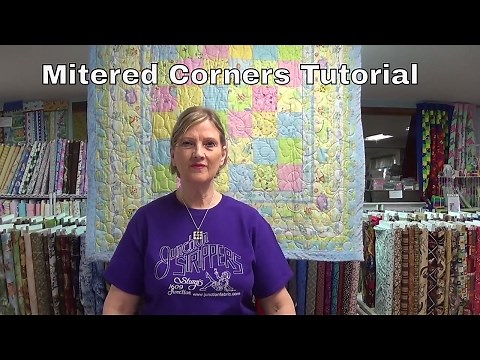 How to Add a Border with Mitered Corners Tutorial from www.junctionfabric.com