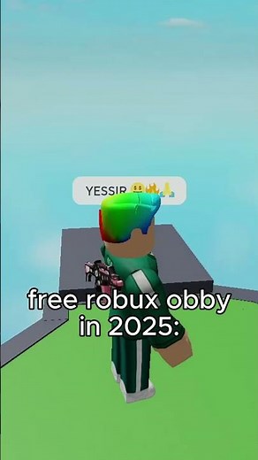 what kind of "free robux obby" is this 😭 #roblox #robloxmemes #shorts
