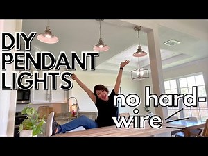 DIY PENDANT LIGHTS - NO HARD WIRE | DECORATE WITH ME | MOMMY TIME