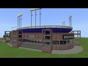 CUSTOM BASEBALL STADIUM. MINECRAFT BUILDING
