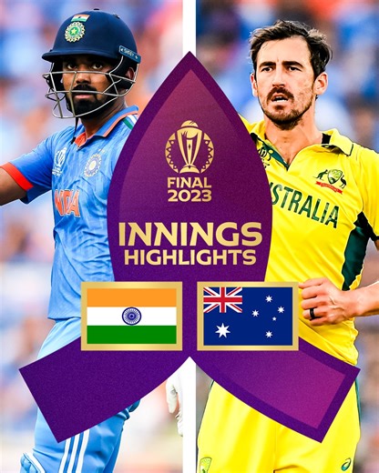 9.7M views · 86K reactions | Pat Cummins justified his decision to field first by bowling India out in the #CWC23 Final  Innings highlights  #INDvAUS | ICC - International Cricket Council | Facebook