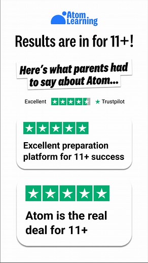 We’ll let our customers do the talking. With thousands of five-star reviews and proven results, it’s no wonder families across the UK are switching to smarter online learning. Click to see why. | Atom Learning