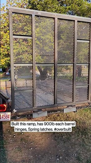 Utility Landscaping Trailer Ramp Build Fold Down