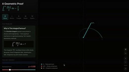 نموذج Gemini 3 Pro مش بس بيقدر يعمل العاب !! لا كمان بقى شاطر جدًا جدًا في إنه يعمل تصورات (visualizations) للمسائل الرياضية يعني الـ AI بيقدر مش بس يحل المسائل لا دا كمان بيدي تصور وبيعمل شرح رياضي زي ما أنتوا شايفين كدا يعني بدل ما كان بيتشرح لنا المعادلات بالأرقام وبس لا دا احنا ممكن نحول المعادلات دي لطريقة هندسية بصرية بحيث نشوفها حقيقي قدامنا ونتعلم منها حقيقي واو واو واو.💗💗😁 | Ziad Badr Elshaer
