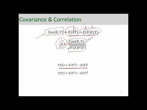 Covariance and Correlation - Example