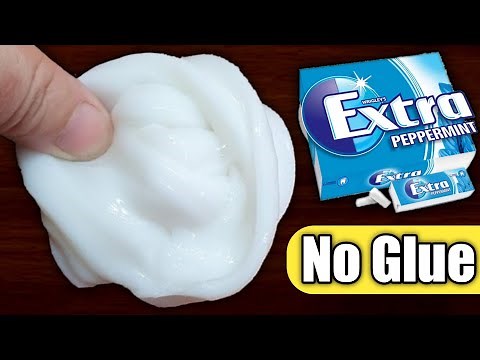 1 INGREDIENT NO GLUE SLIME💥💯 How to make Slime with Extra Chewing Gum without Glue or Borax