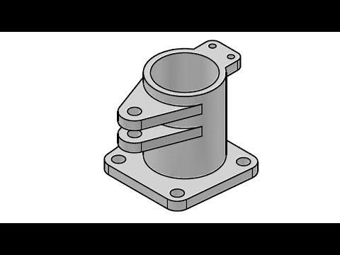 3D AutoCAD practice drawing