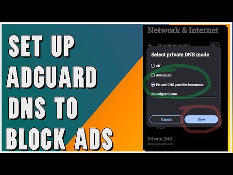 how to set up adguard dns on android || Block Ads and Mobile Trackers