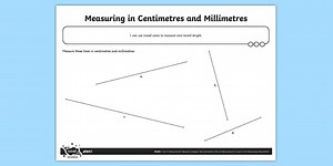 Measuring in Centimetres and Millimetres Worksheet