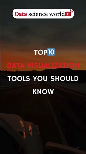 Top 10 Data Visualization Tools in 2025 | Best Tools for Data Analysts & Scientists #visualization