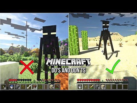 Minecraft Do's, Don'ts and Survival Tips For Beginners | Part 1