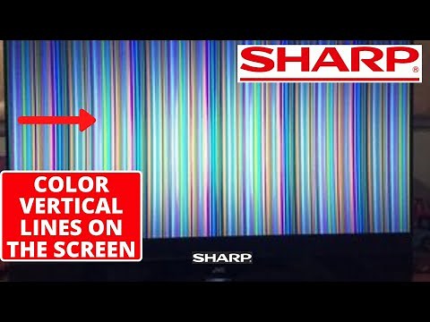 How To Fix SHARP TV Different Color Vertical Lines on Screen || Sharp TV Display Problem